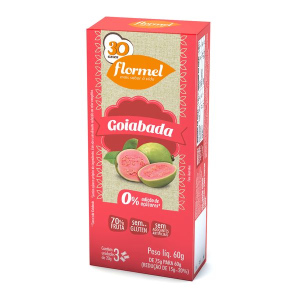 Goiabada Flormel Sem Açúcar 60g