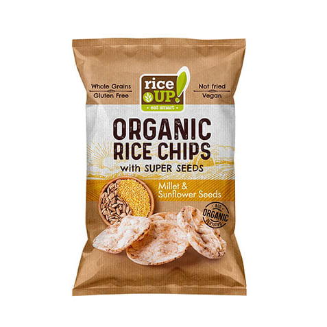 Chips de Arroz Sabor Milho e Semente de Girassol Rice Up 60g