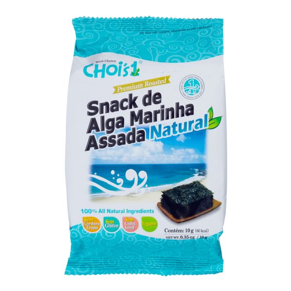 Snack de Alga Marinha Assada Natural Choi’s 1 10g