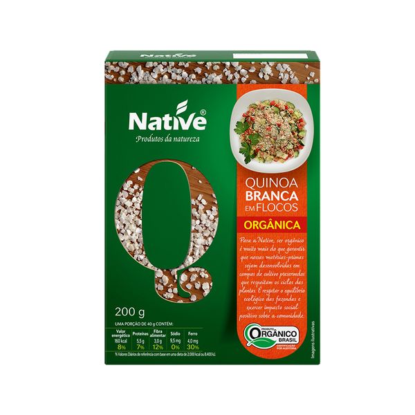 Quinoa Branca Em flocos Orgânica Native 200g