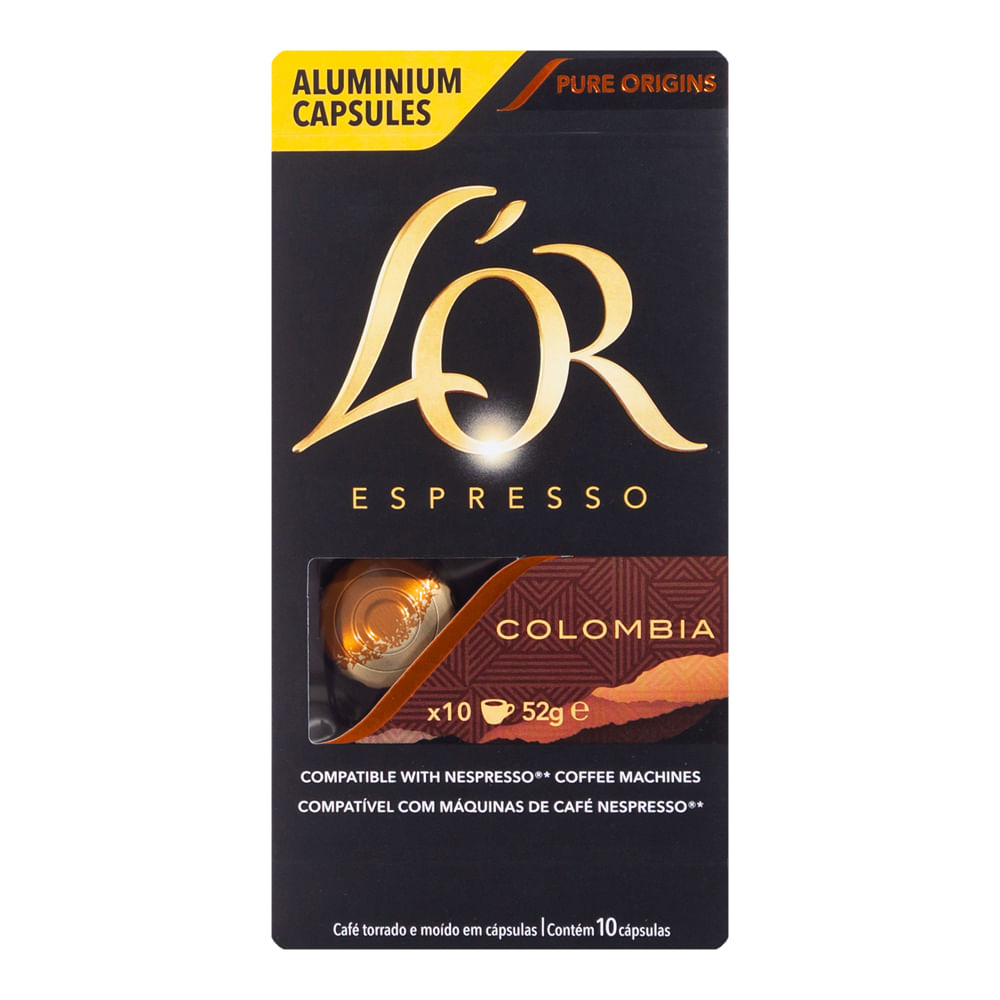 Café em Cápsulas L’or Colombia 10 Unidades