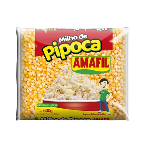 Milho de Pipoca Amafil 500g
