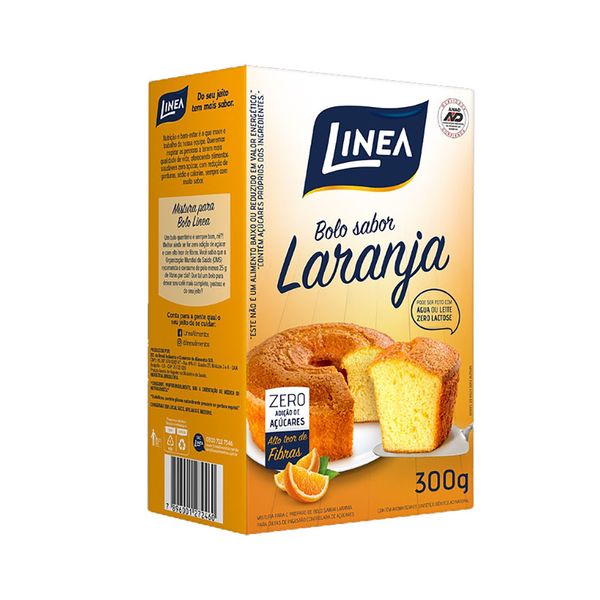 Mistura para Bolo Sabor Laranja Zero Açúcar Linea 300g