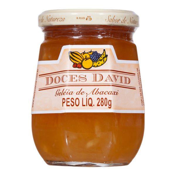 Geleia de Abacaxi Doces David 280g