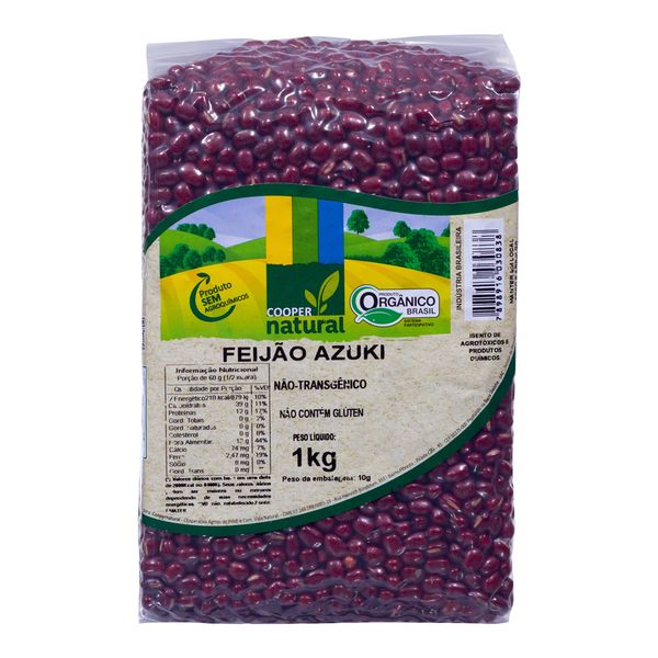 Feijão Azuki Orgânico Coopernatural 1kg