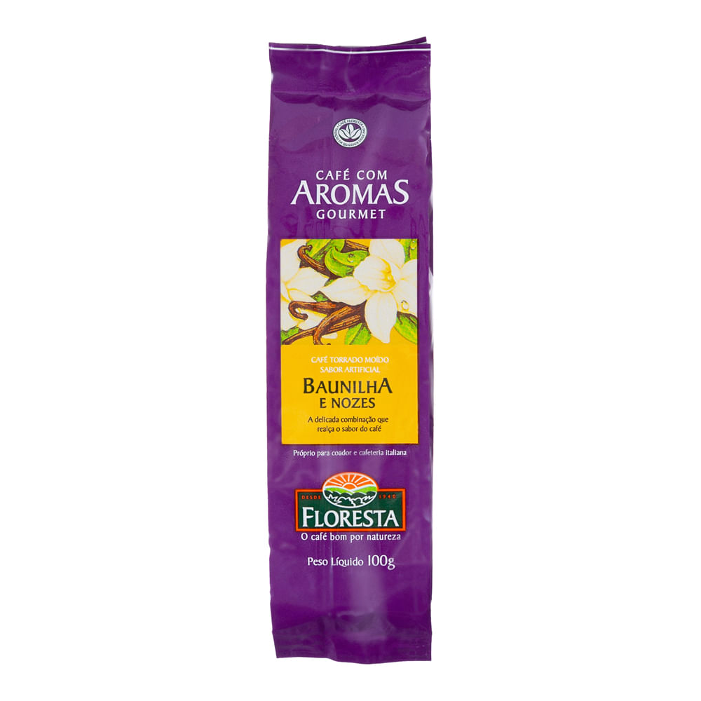 Café Floresta Moído Aromas Baunilha E Nozes 100g