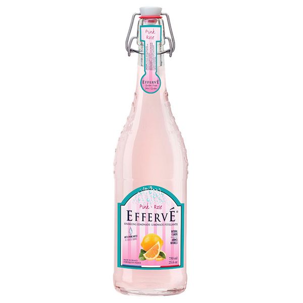 Água com Gás Saborizada de Limonada Rosa Effervé 750ml