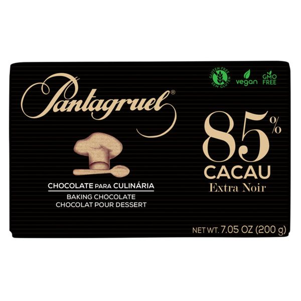 Chocolate 85% Cacau para Culinária Pantagruel 200g