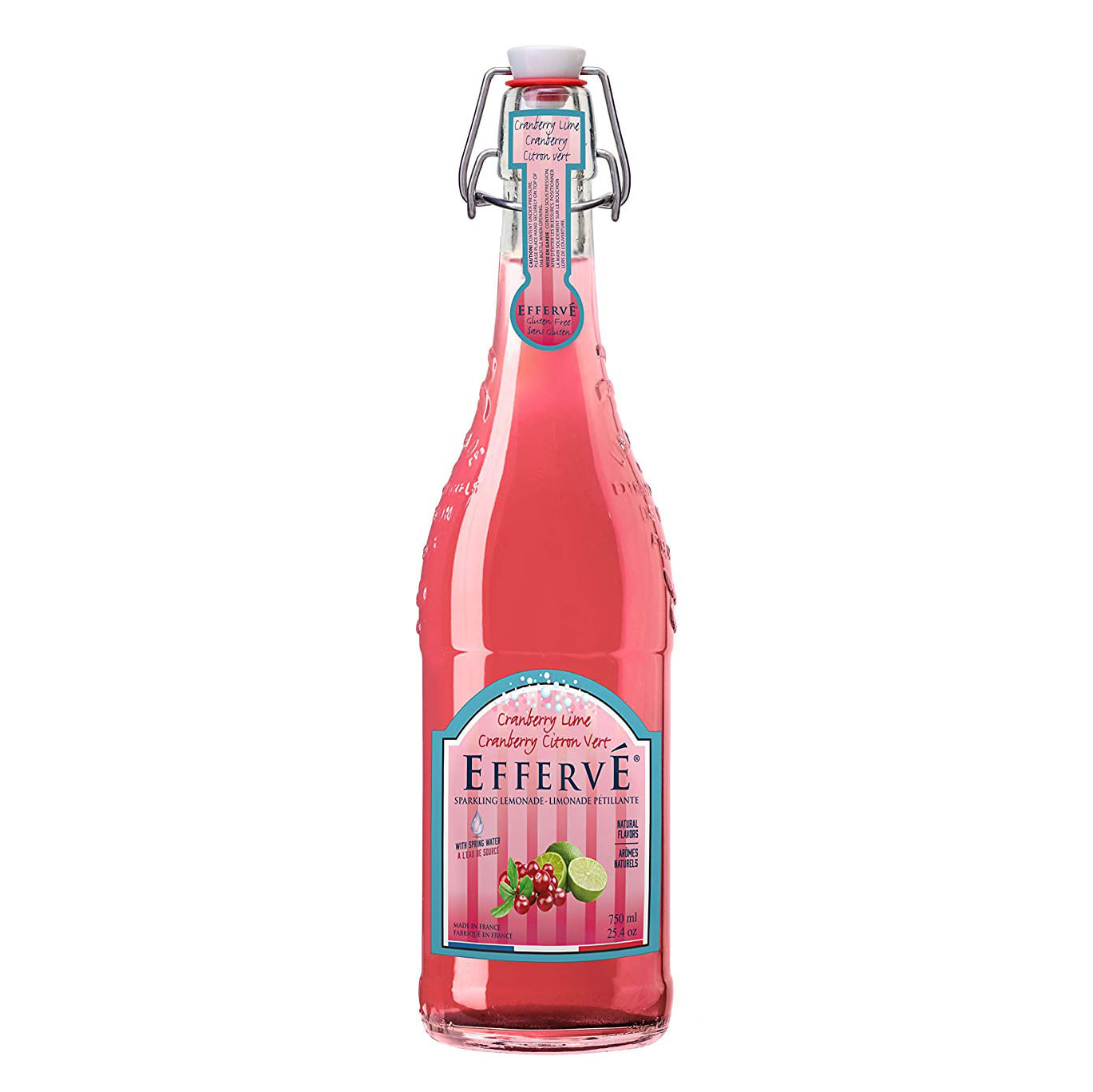 Água com Gás Saborizada de Cranberry Lime Effervé 750ml