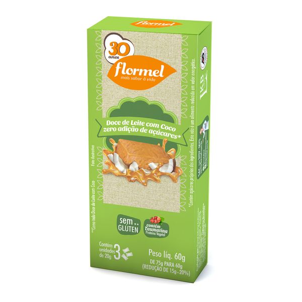 Doce de Leite Flormel com Coco Sem Açúcar 60g