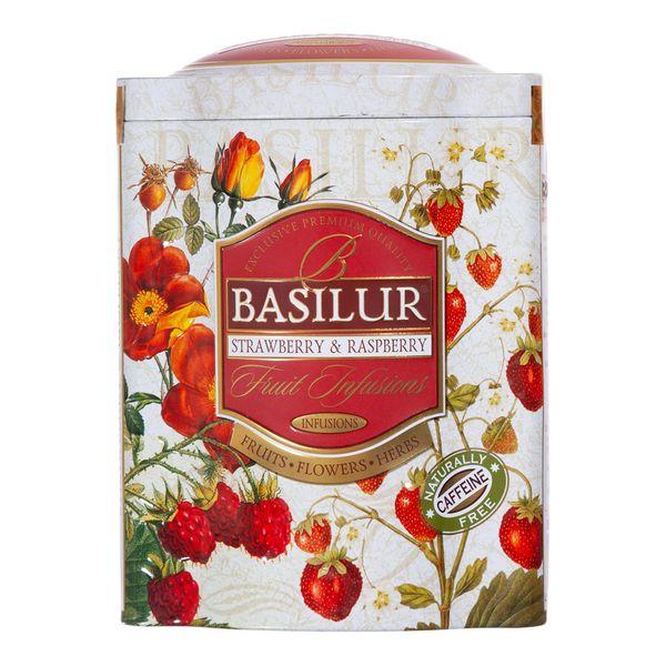Chá de Frutas Morango e Framboesa Basilur 100g