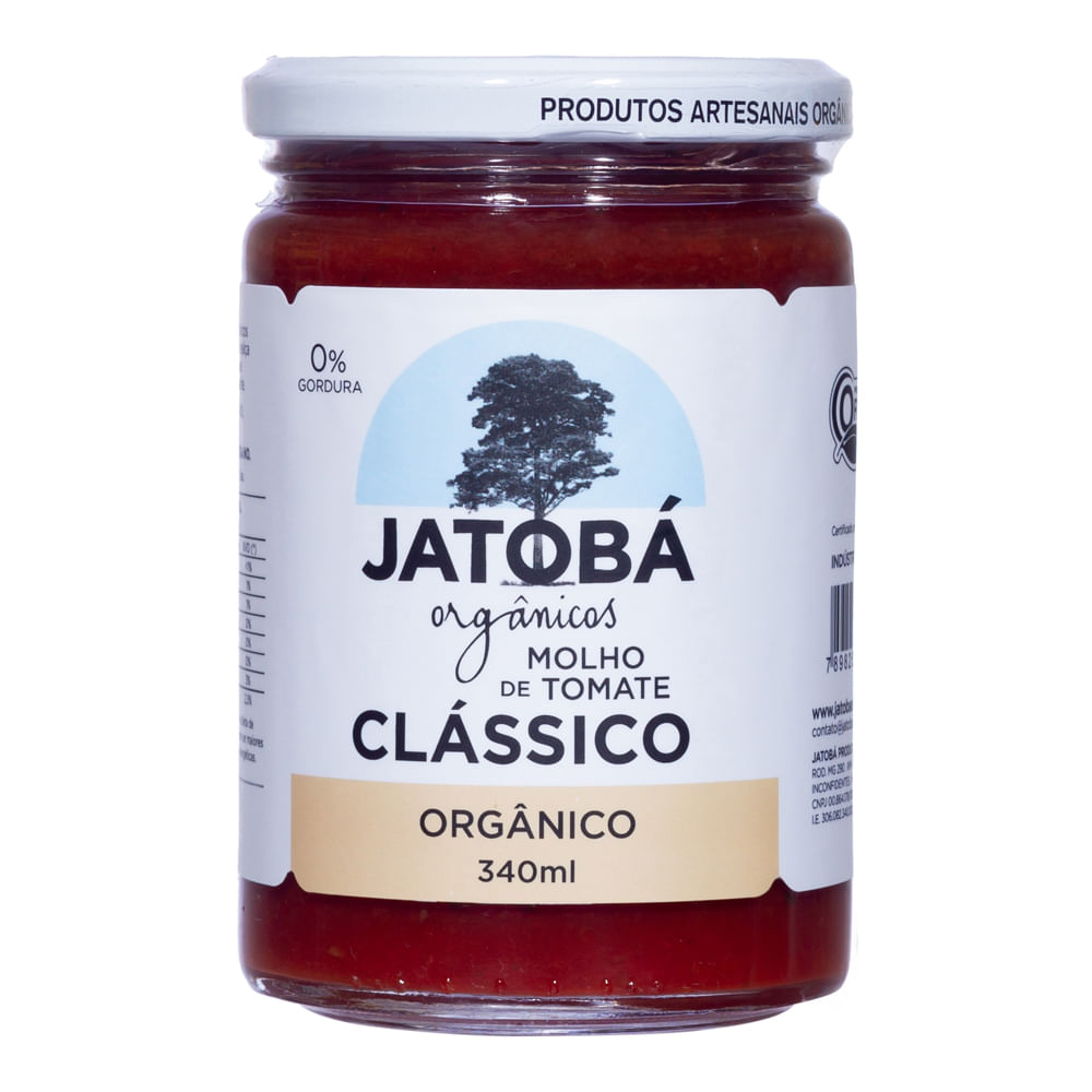 Molho de Tomate Clássico Orgânico Jatobá 340ml
