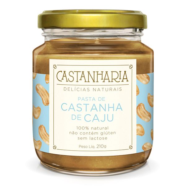 Pasta De Castanha De Caju Sem Lactose Castanharia 210g