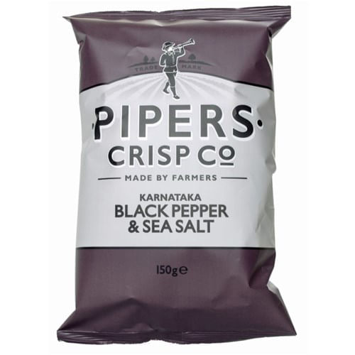Batata Pipers Pimenta Preta e Sal Marinho 150g