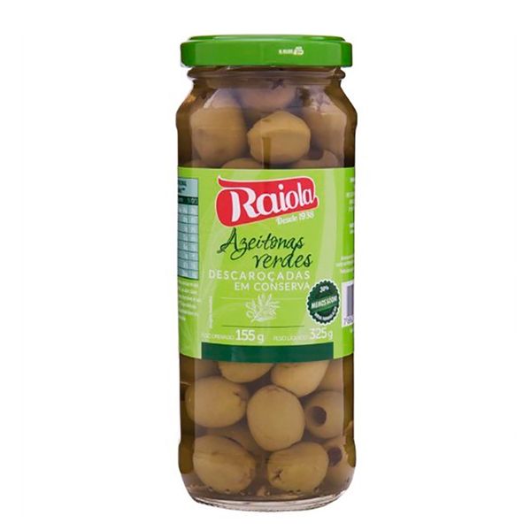 Azeitonas Verde Descaroçada em Conserva Raiola 325g