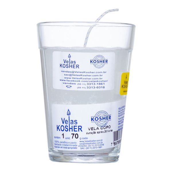 Vela Copo 1 Unidade Kosher