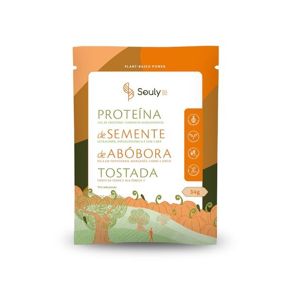 Proteína Semente de Ábobora Tostada Souly 34g