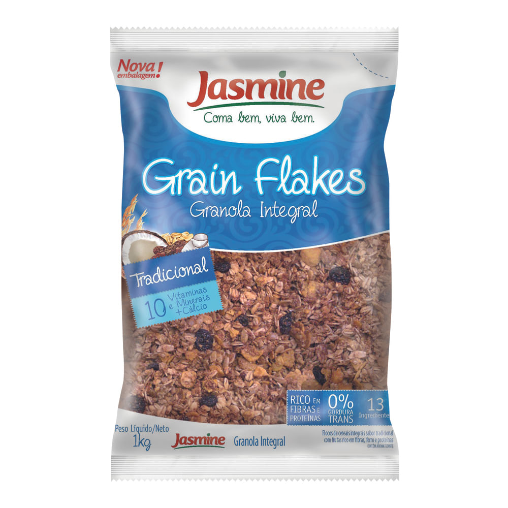 Granola Integral Tradicional Jasmine 1kg Casa Santa Luzia