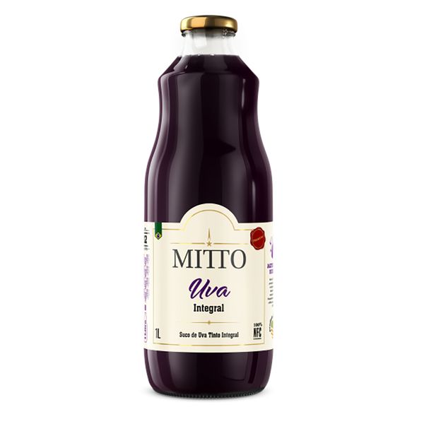 Suco Integral de Uva Mitto - 1L