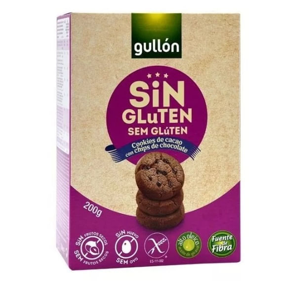 Cookie Cacau com Chocolate Chips Gullón 200g