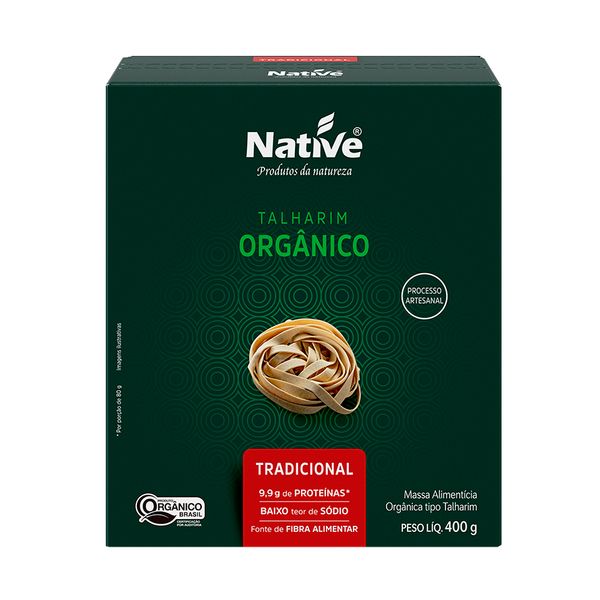 Macarrão Talharim Orgânico Tradicional Native 400g