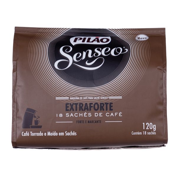 Café Senseo Torrado e Moído em Sachês Extra Forte Pilão 120g
