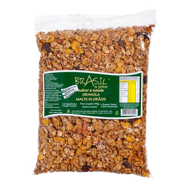 Granola Sabor Malte Brasil In Grãos 500g