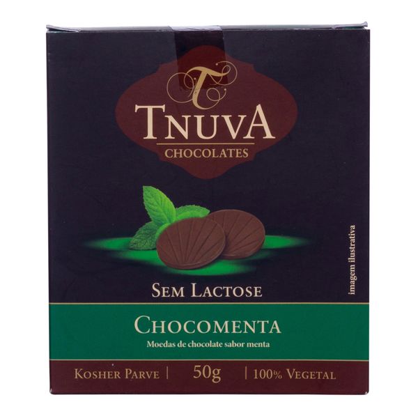 Chocolate Tnuva Moeda Com Menta 50g