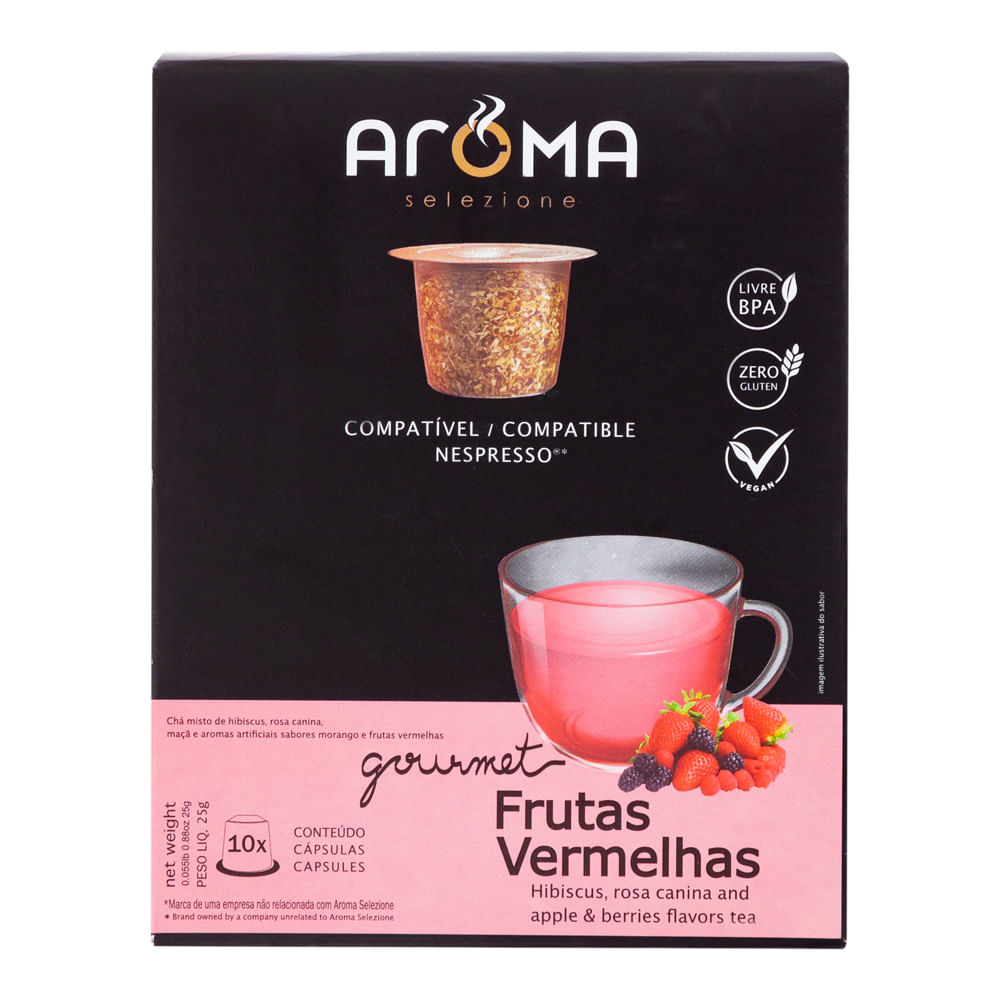 Chá Frutas Vermelhas Aroma Cápsulas 25g