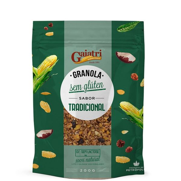Granola sem glúten tradicional Gaiatri 200g