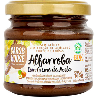 Alfarroba Com Avelã Sem Lactose Carob House 150g
