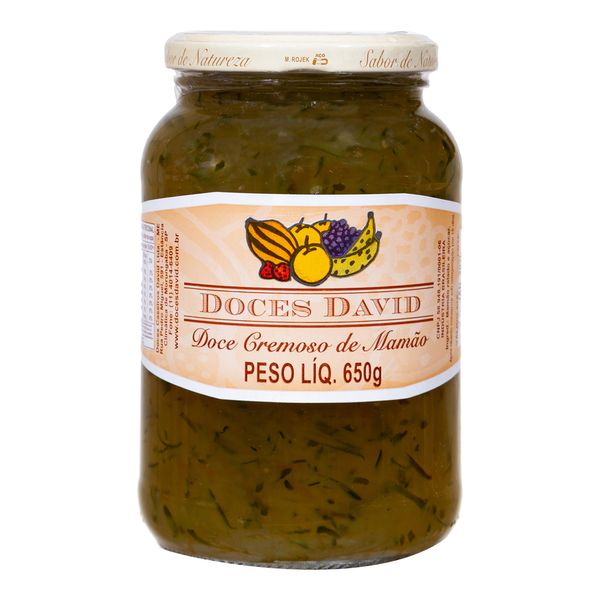 Doce Cremoso de Mamão Doces David 650g