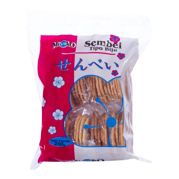 Biscoito Miyako Sembei Biju 250g