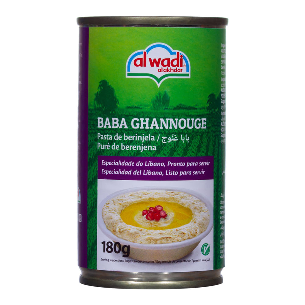 Pasta Baba Ganoush Líbano Alwadi 180g - Casa Santa Luzia