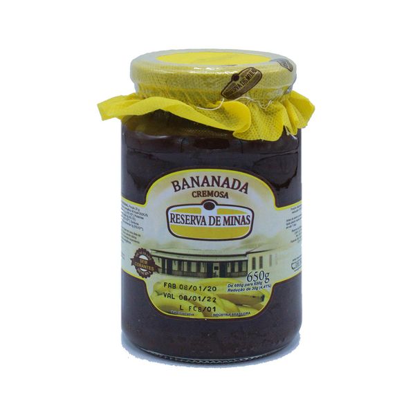 Bananada Cremosa Reserva de Minas 650g