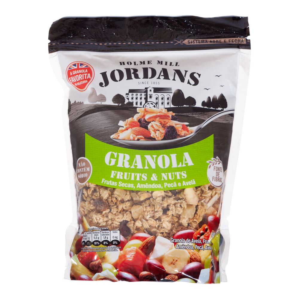 Granola Jordans Fruts e Nuts 400g Casa Santa Luzia
