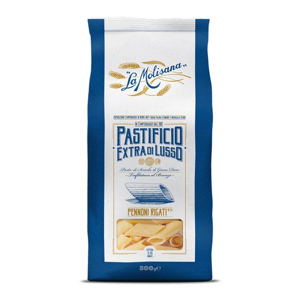 Macarrão Pennoni Rigati Extra Di Lusso La Molisana 500g
