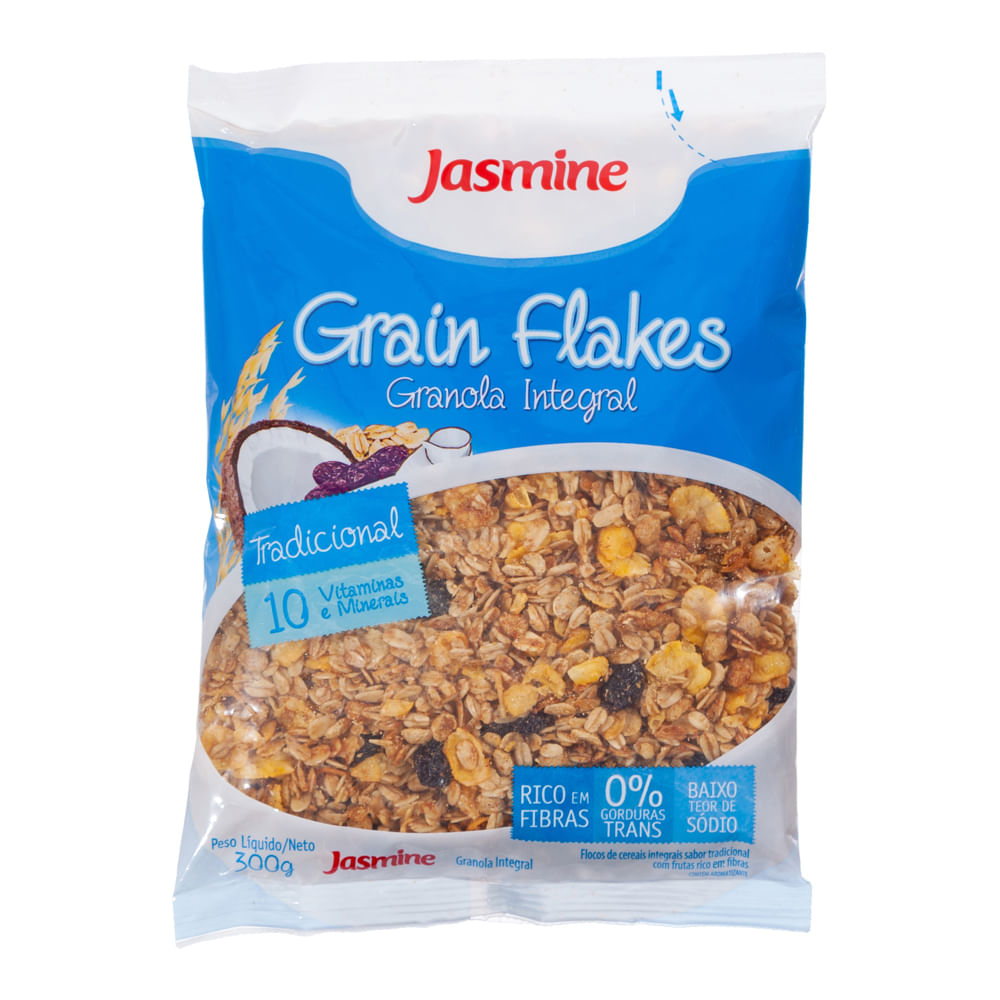 Granola Jasmine Grain Flakes Tradicional 300g Casa Santa Luzia