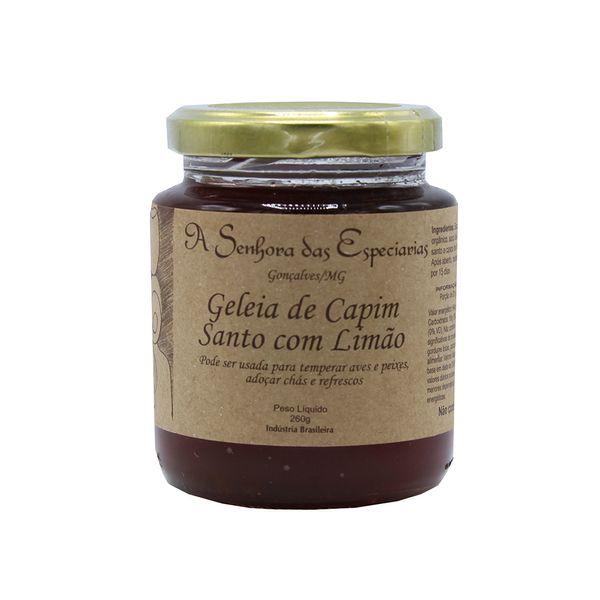 Geleia de Capim Santo com Limão Senhora das Especiarias 260g