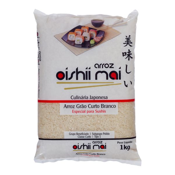 Arroz Oishii Mai Grão Curto Tipo 1 1kg