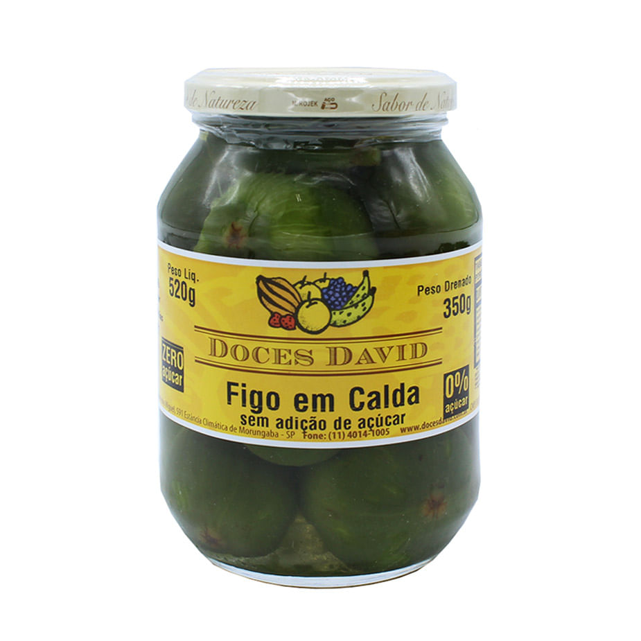 Figo em Calda Sem Açúcar Doces David 350g