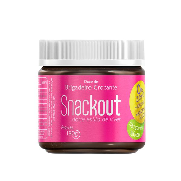 Doce de Brigadeiro Crocante Snackout 180g