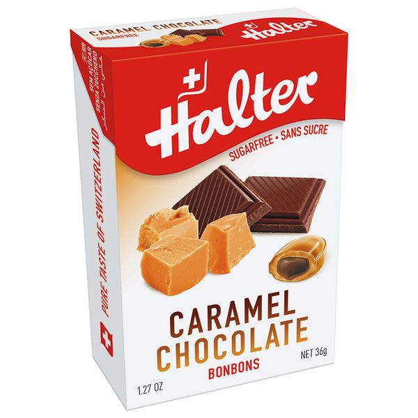 Bala Halter Sem Açúcar Caramelo com Chocolate 40g