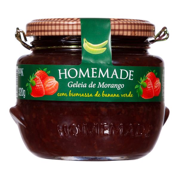 Geleia de Morango com Biomassa de Banana Homemade 320g