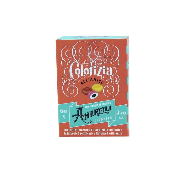 Bala Alcaçuz com Baunilha e Laranja Amarelli Colorizia 60g