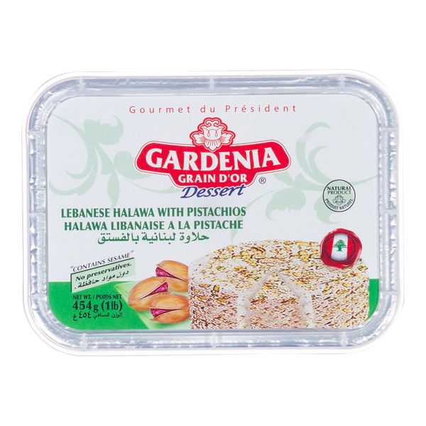 Doce de Gergelim Halawa com Pistache Gardenia Grain D’or 454g