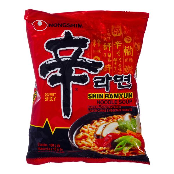 Macarrão Instantâneo Sabor Carne Apimentada Noingshin 100g
