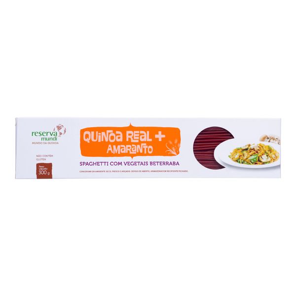 Macarrão Quinoa Amaranto Spaghetti Mundo Da Quinoa 300g