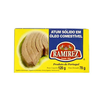 Atum Sólido em Óleo Comestível Ramirez 120g