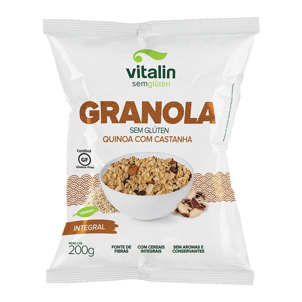 Granola com Quinoa e Castanha Vitalin 200g